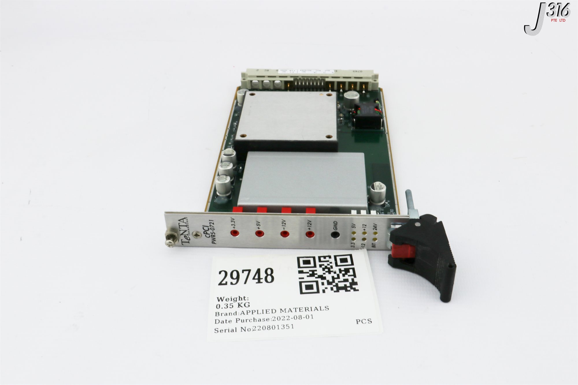 シリーズ1 29748 APPLIED MATERIALS PCB, CPCI POWER BD, PWRS-0721, MKS AS00721